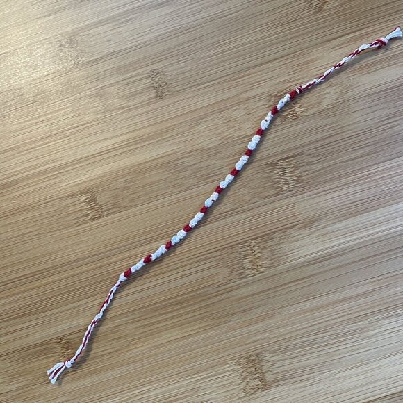 Calista Bracelet, anklet, trendy, comfortable, tie, embroidery thread, woven, gi - Picture 3 of 3